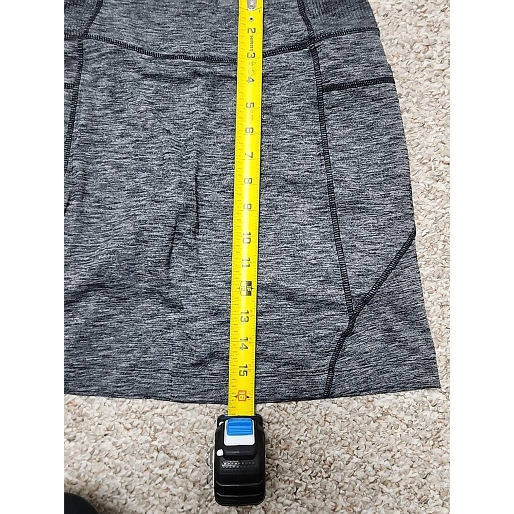 ATHLETA Excursion Skort Skirt Charcoal Gray Upf 50+ Pockets Small 28x16 - Picture 9 of 11
